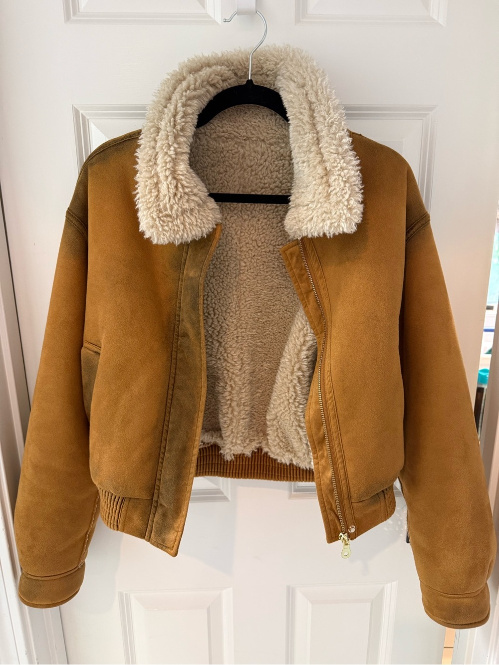 Mango suede bomber